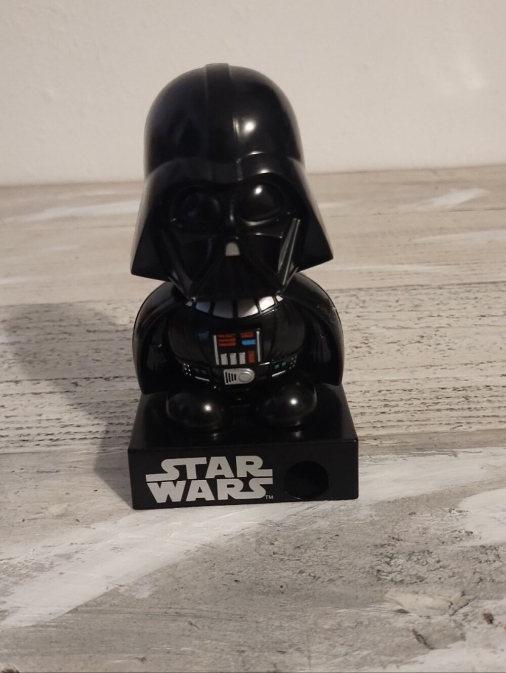 Vintage Darth Vader  - Small Toy   Galerie 2011  button  Makes Noise)